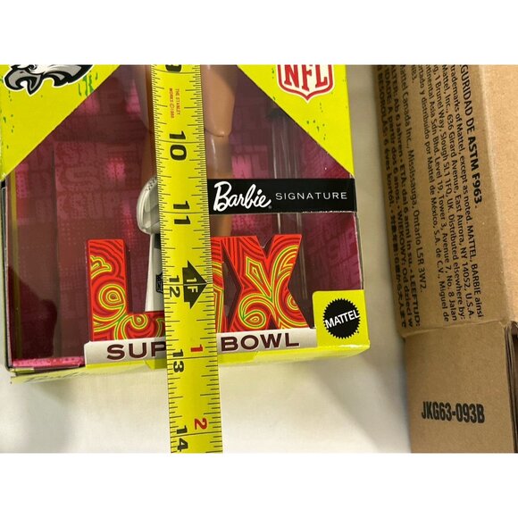 2025 Signature Barbie Super Bowl LIX Champions Philadelphia Eagles NFL Doll NIB - Picture 2 of 6